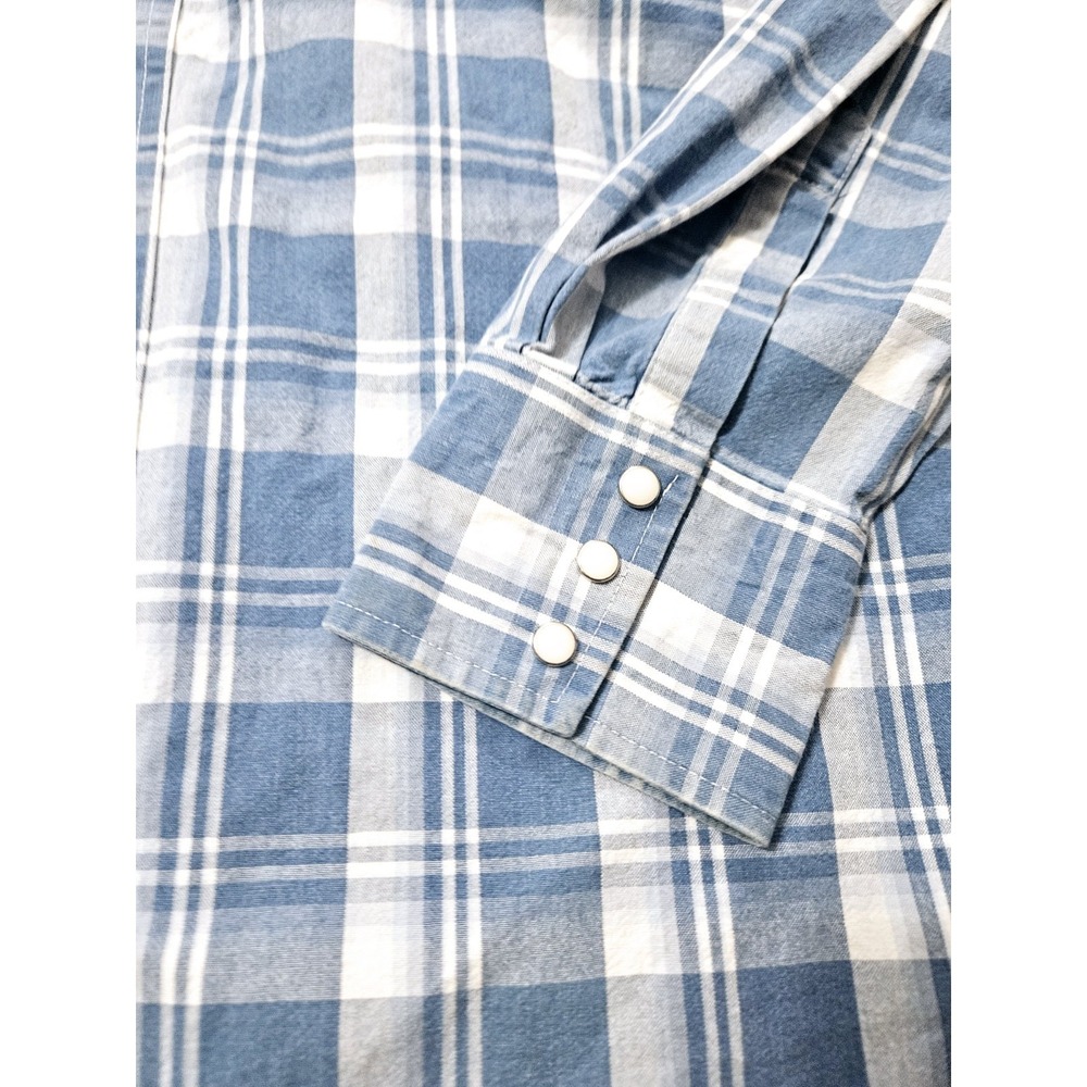 Wrangler Western Shirt Men's Button Up Long Sleeved Size Large - Picture 2 of 10